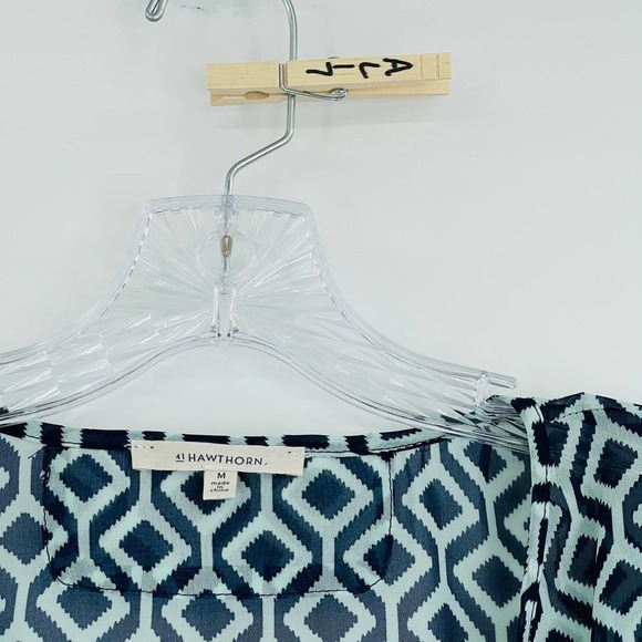 41 Hawthorn tunic button stud v-neck blouse - Picture 3 of 9